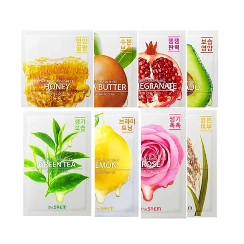 Máscara facial · Natural Mask Sheet (15 Types)