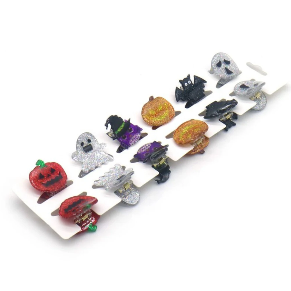 Halloween Hair Clip Set 12 Pcs