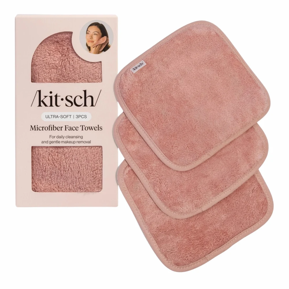 Cuidado para a pele · Microfiber Face Towels 3pc Set Terracotta